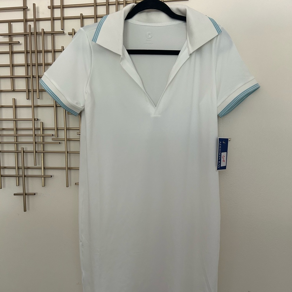 Addison Bay easy jersey polo dress size medium